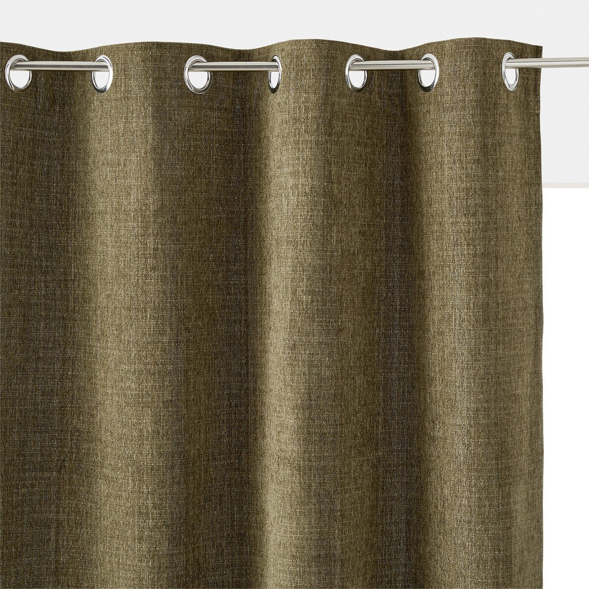 Figuera Single Chenille Effect Eyelet Curtain