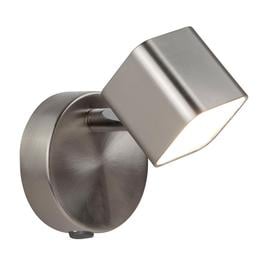 Searchlight 4231SS Quad One Light Wall Spotlight In Satin Silver And Glass