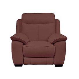 Starlight Express BV Leather Power Recliner Armchair - BV Deep Red