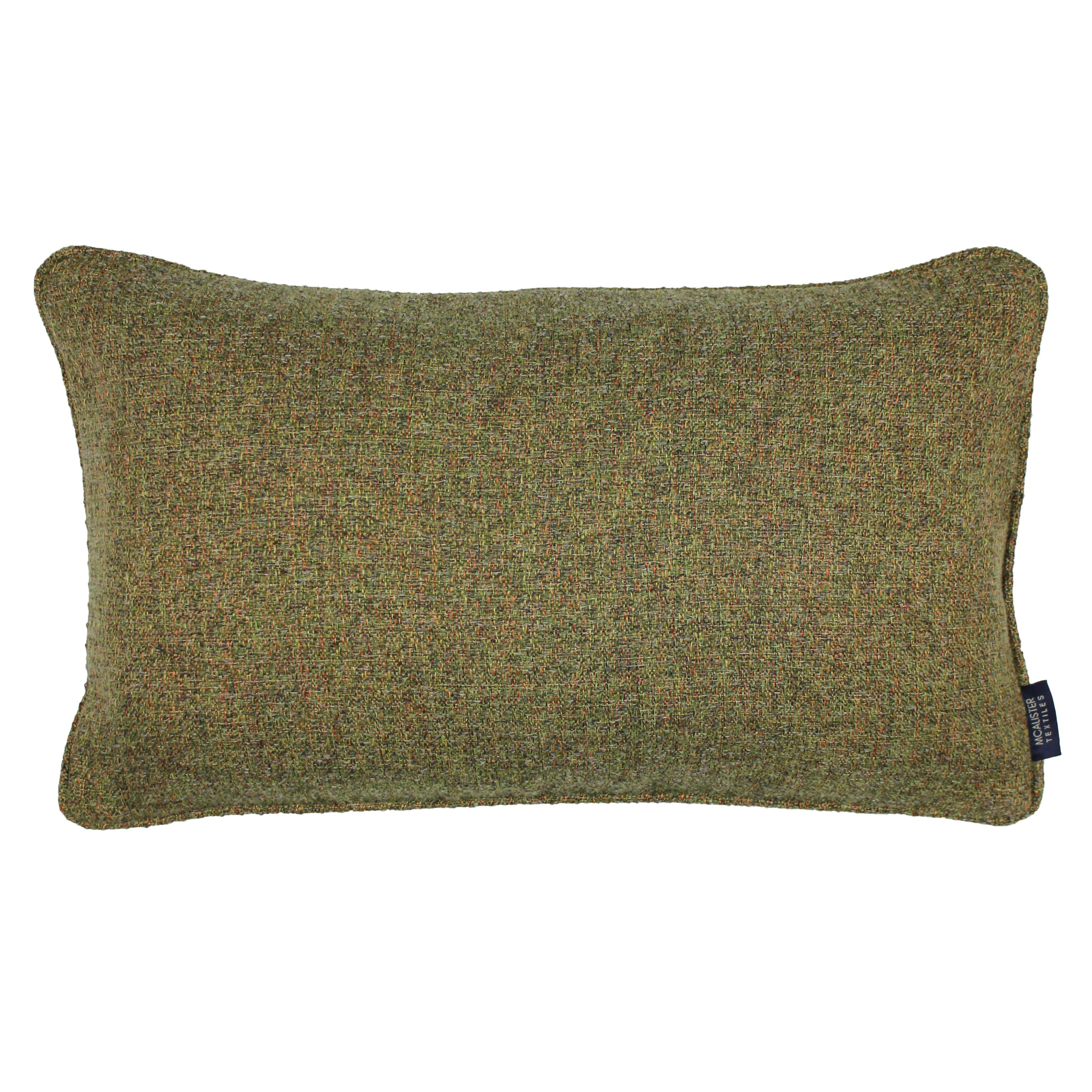 Highlands Forest Green Textured Plain Pillow, Polyester Filler / 60cm x 40cm