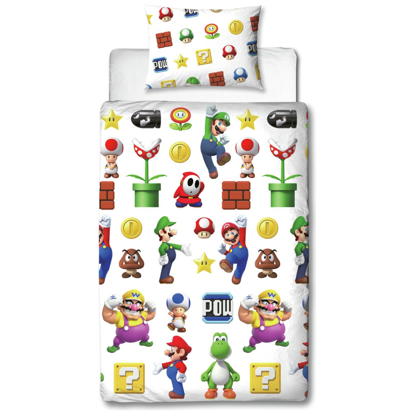 Nintendo Kids Lineup Mario Bedding Set - Single