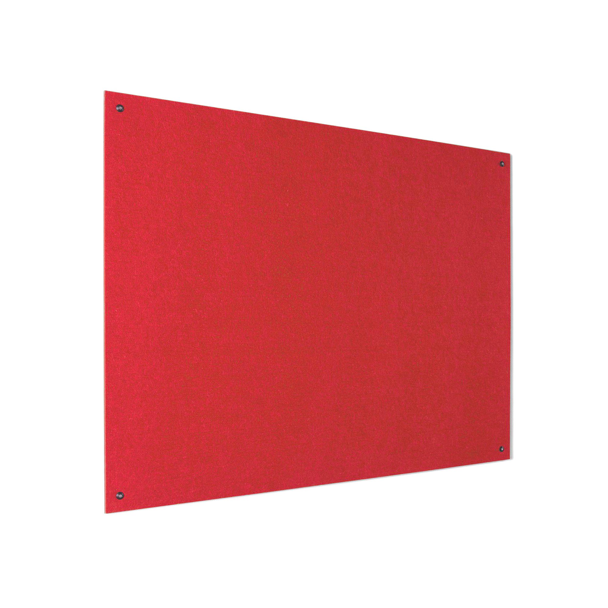 Recycled fire-retardant noticeboard, 1800x1200 mm, red