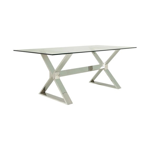 Park Dining Table - Metal/Glass
