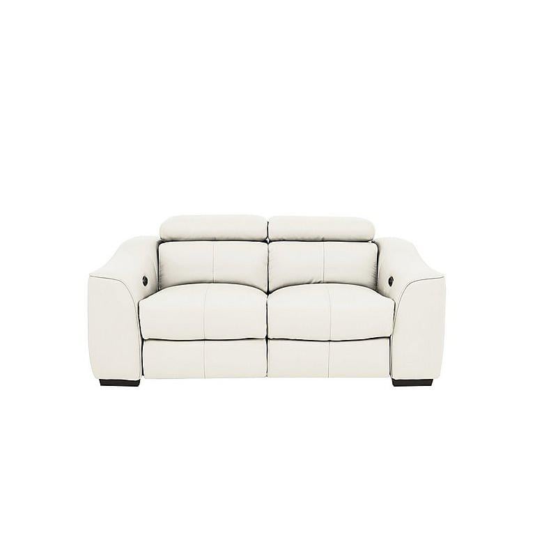 Elixir 2 Seater Leather Sofa - White- World of Leather by Furniture ...