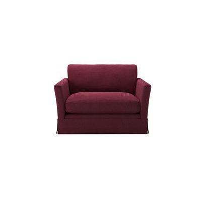 Otto Loveseat in Boysenberry Brushed Linen Cotton - sofa.com
