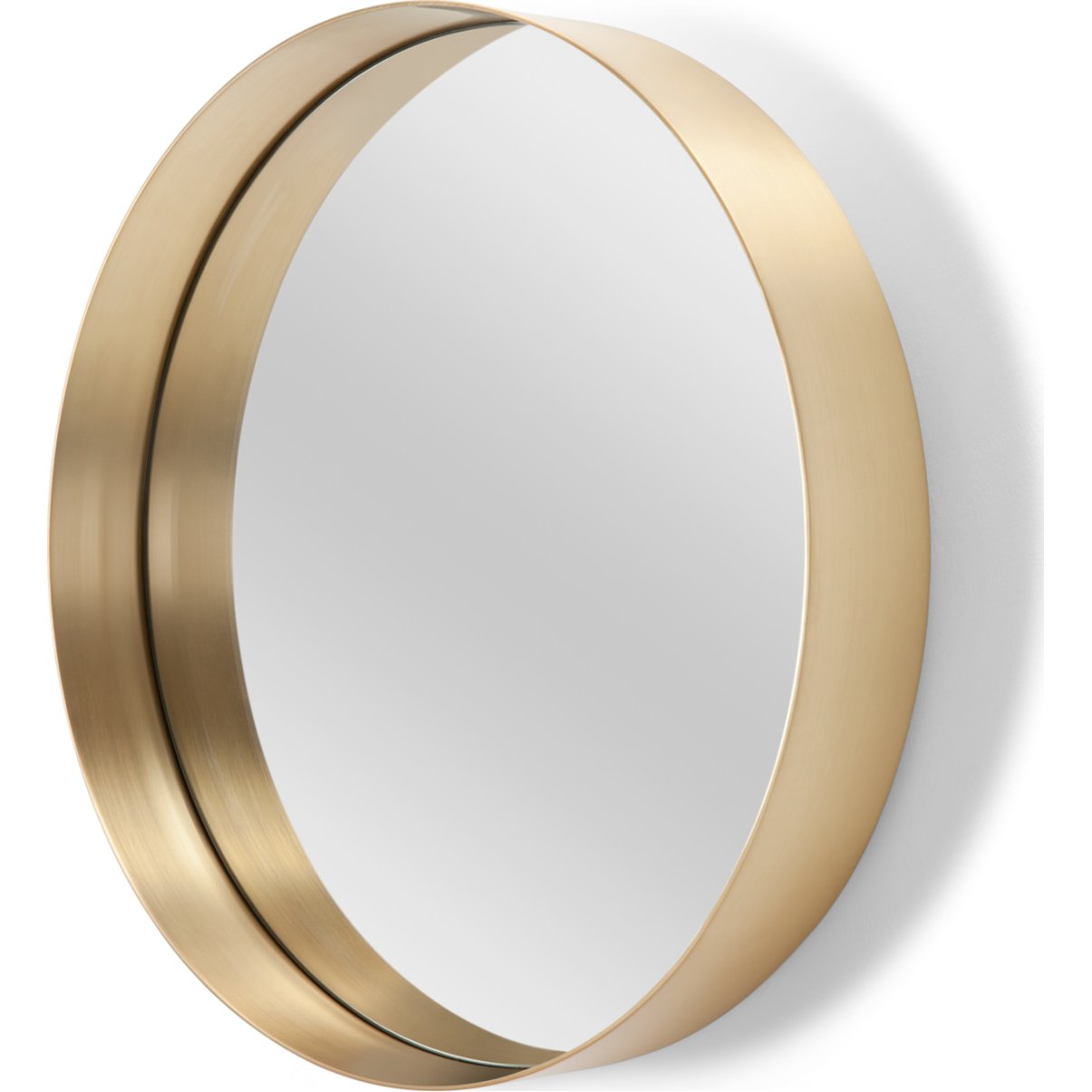 Alana Round Mirror 50cm, Brushed Brass