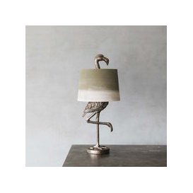 Graham and Green Silver Flamingo Table Lamp