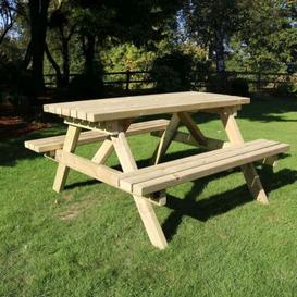 Deluxe Garden Picnic Table by Croft - 8 Seats