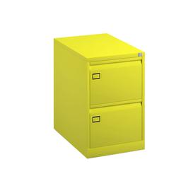 image-Bisley Economy Filing Cabinet (Swan Handle), Yellow