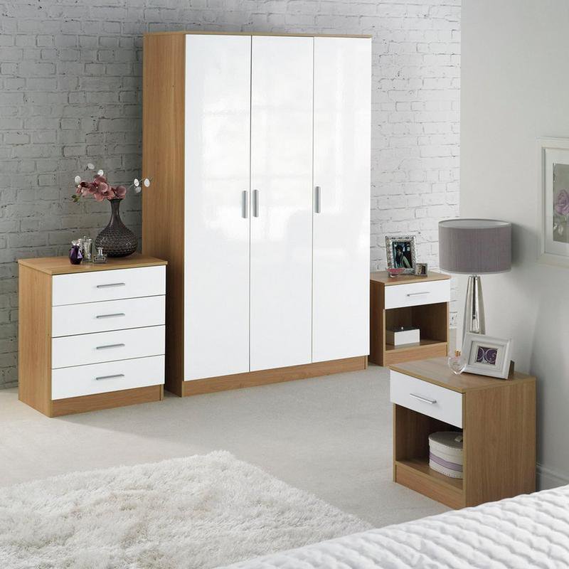 Carleton 4Piece HighGloss Bedroom Set by Studio