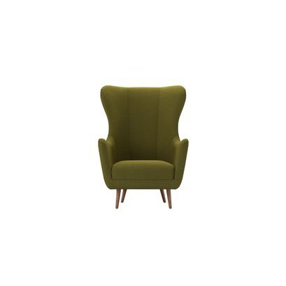Louis Armchair in Royal Fern Brushed Linen Cotton - sofa.com