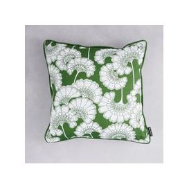 image-Florence Broadhurst Japanese Floral Cotton Cushion (colour: Grass, size: 40x40 cm)