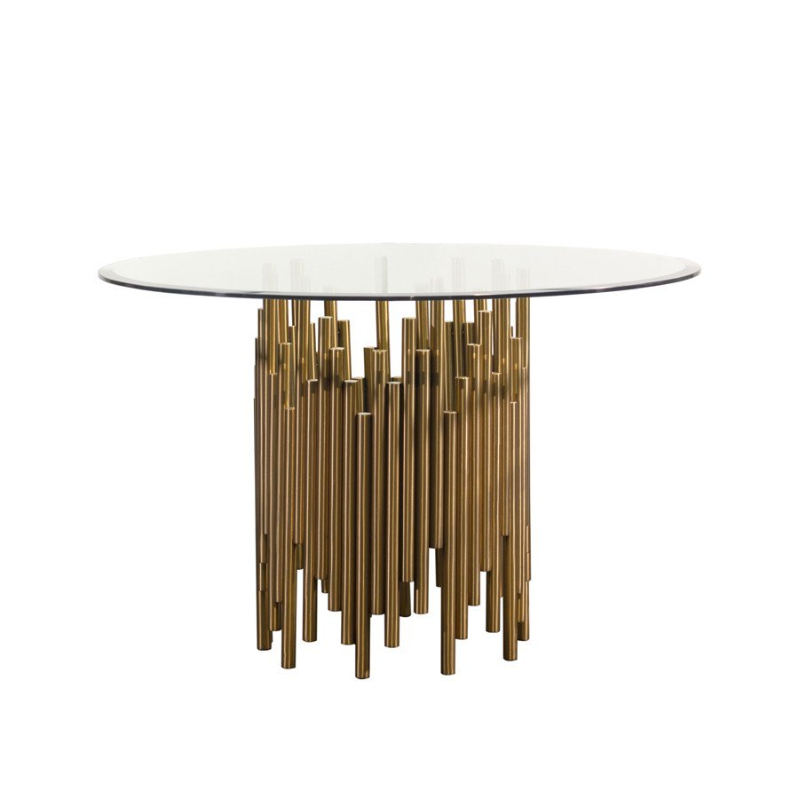 Rubell Brass Dining Table