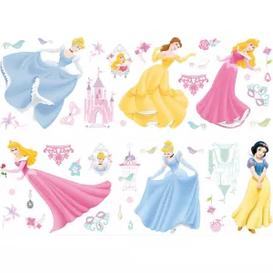 Disney Princess Multicolour Self-Adhesive Wall Sticker (L)700mm (W)250mm