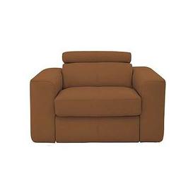 Infinity NC Leather Armchair - Pecan Brown