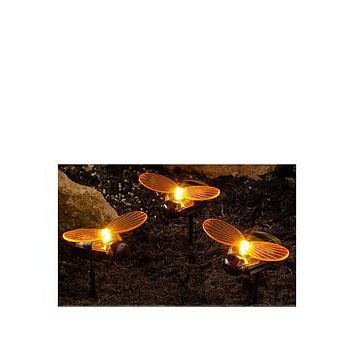 Smart Solar Decorative Bee Solar Stake Lights (Pack Of 6)