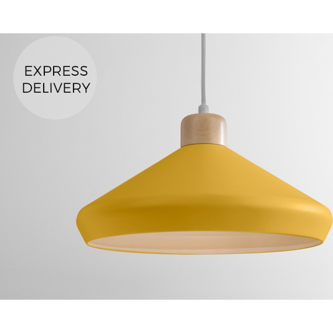 Albert Pendant Light, Mustard Yellow