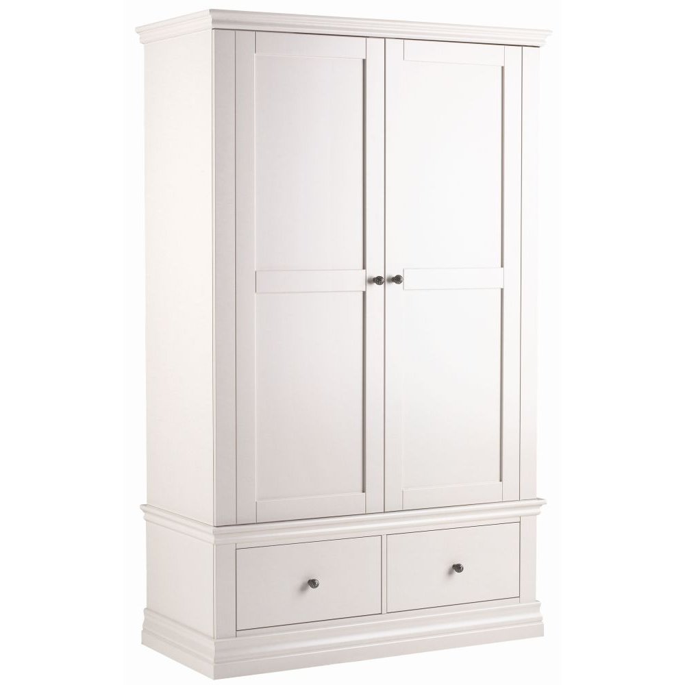 Corndell Annecy Cotton Painted 2 Door 2 Drawer Wardrobe