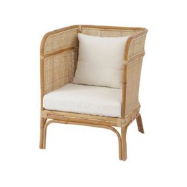 Toba Rattan Occasional Chair with Wrap Around High Back