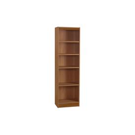 Small Office Tall Storage Bookcase, English Oak