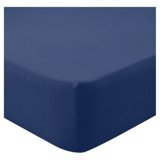 Tesco Fitted Sheet Navy King