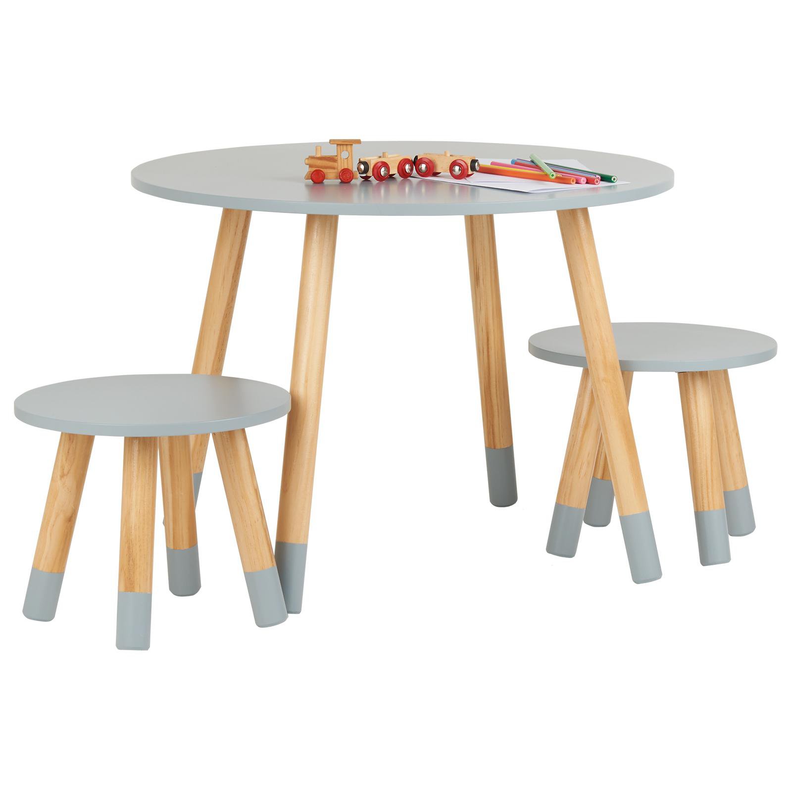 Hartleys Grey Kids Table and Chairs Set