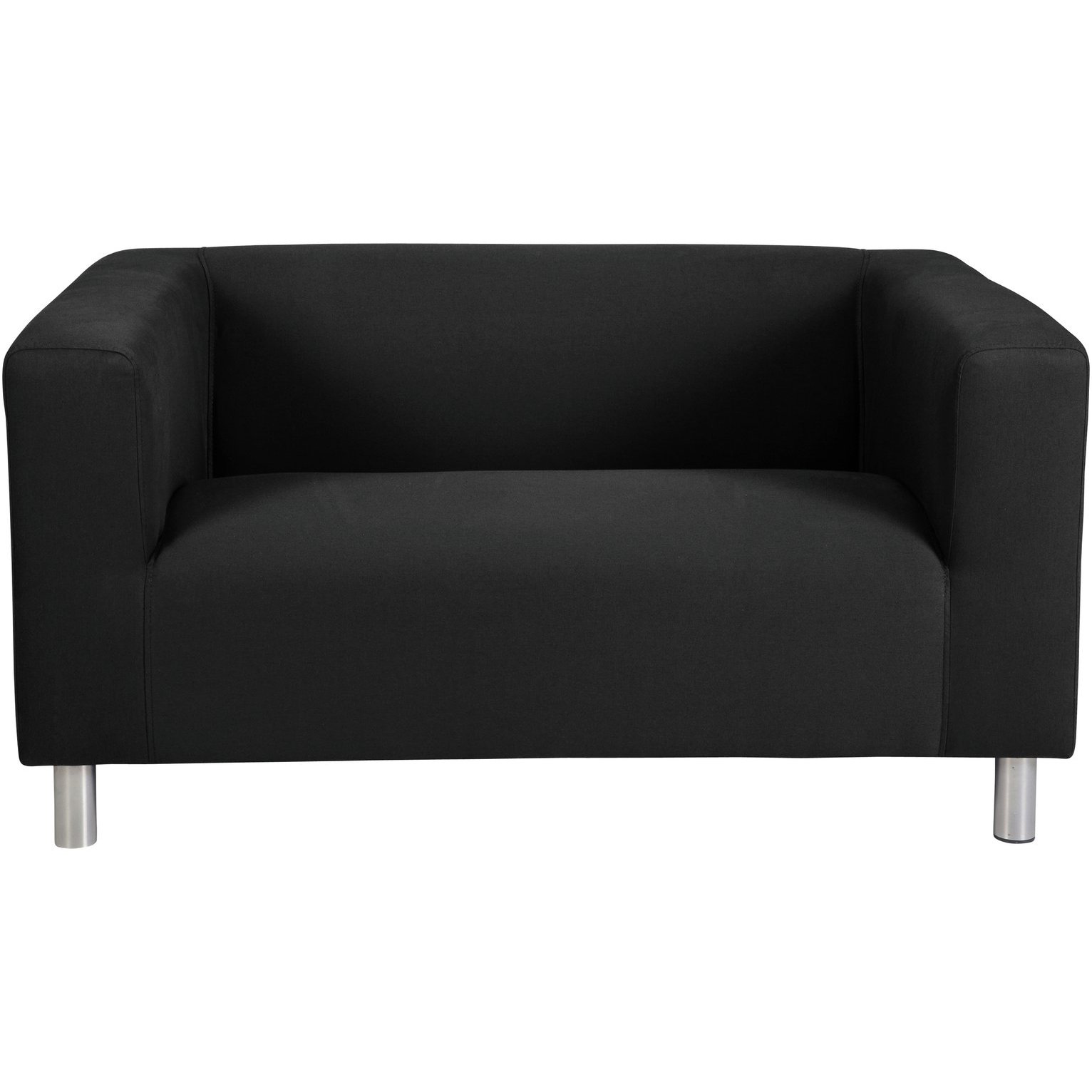 Argos Home Moda Compact 2 Seater Fabric Sofa - Black