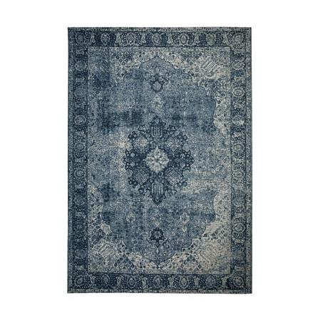 Mila Traditional Rug Blue And White By, Teal Blue Rug Dunelm