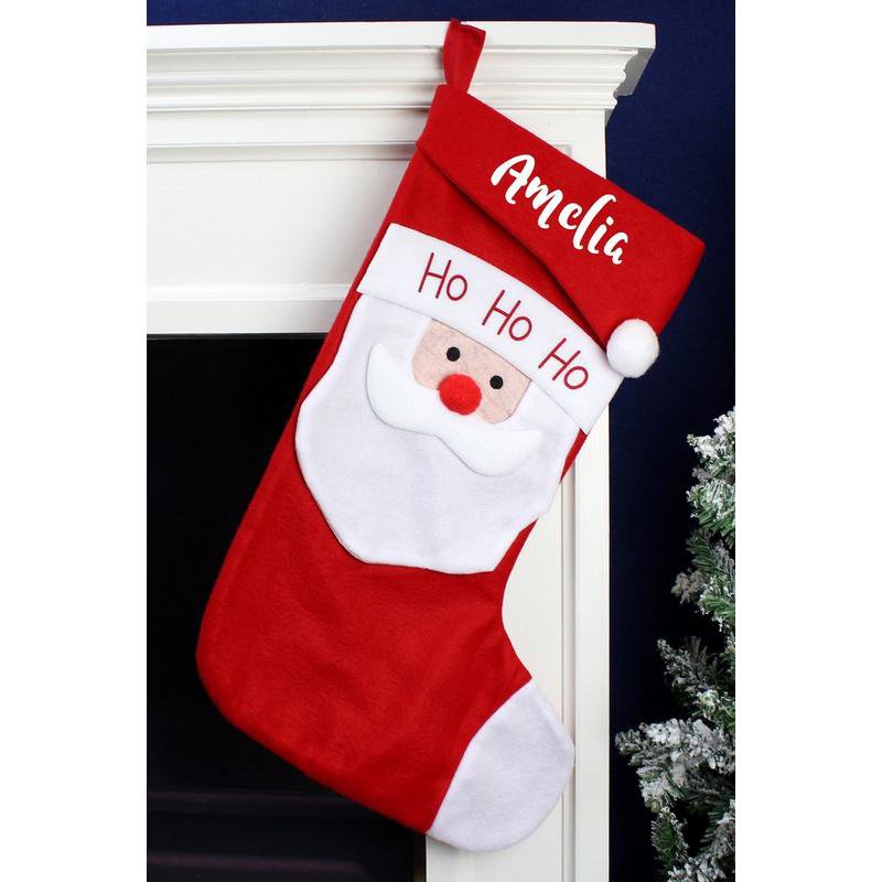 Personalised Ho Ho Ho Santa Christmas Stocking