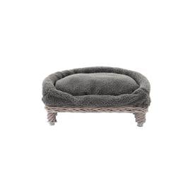 image-Ratten with Cushion Dog Sofa in Grey