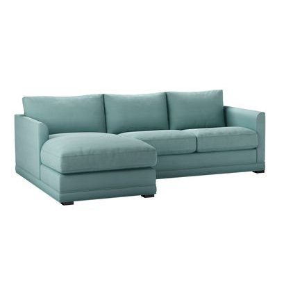Aissa Small LHF Chaise Storage Sofa in Eucalyptus Smart Cotton - sofa.com