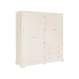 Lily White Painted 4 Door Wardrobe