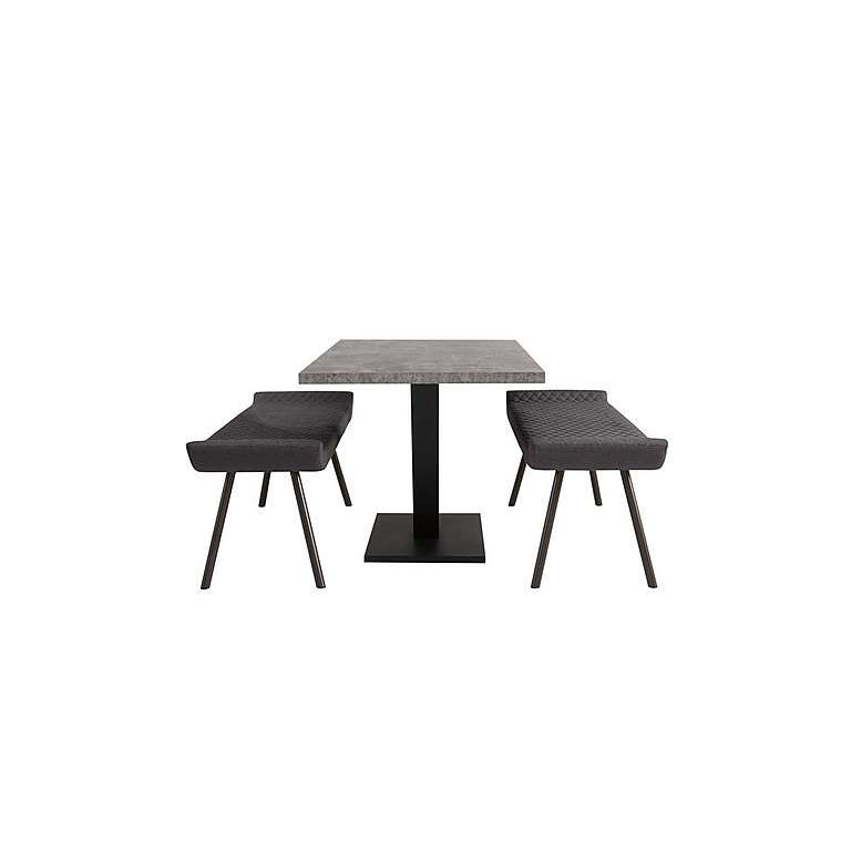 Rocket Dining Table and 2 Low Benches Dining Set by Furniture Village