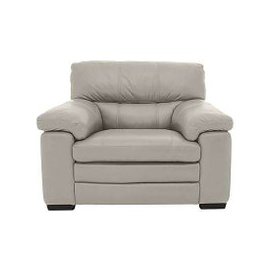 Cozee BV Leather Armchair - Silver Grey