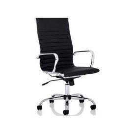 Besos High Back Bonded Leather Executive Chair (Black)