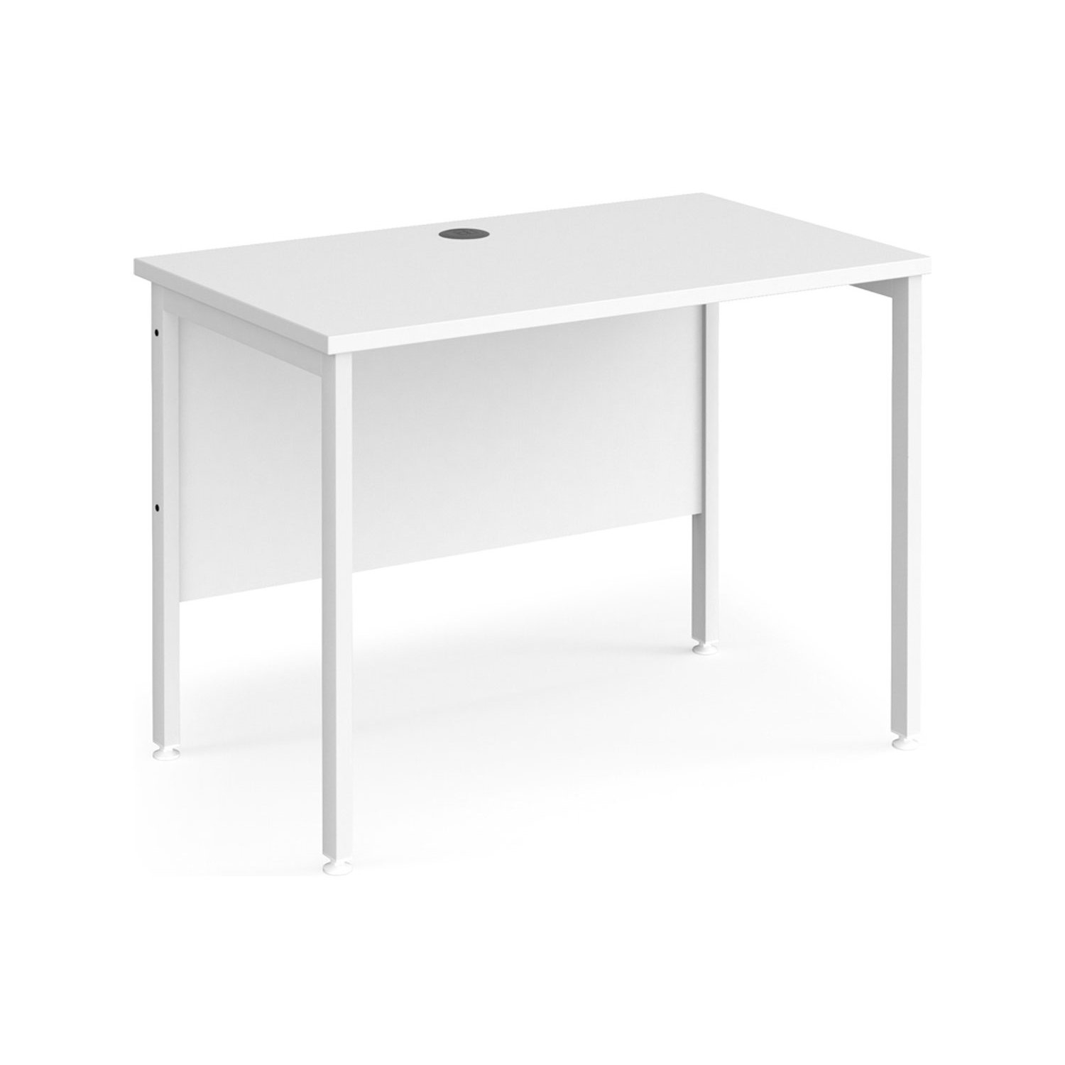 All White Premium H-Leg Narrow Rectangular Desk , 100wx60dx73h (cm)