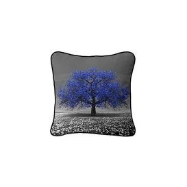 Cherry Tree Cushion - Navy