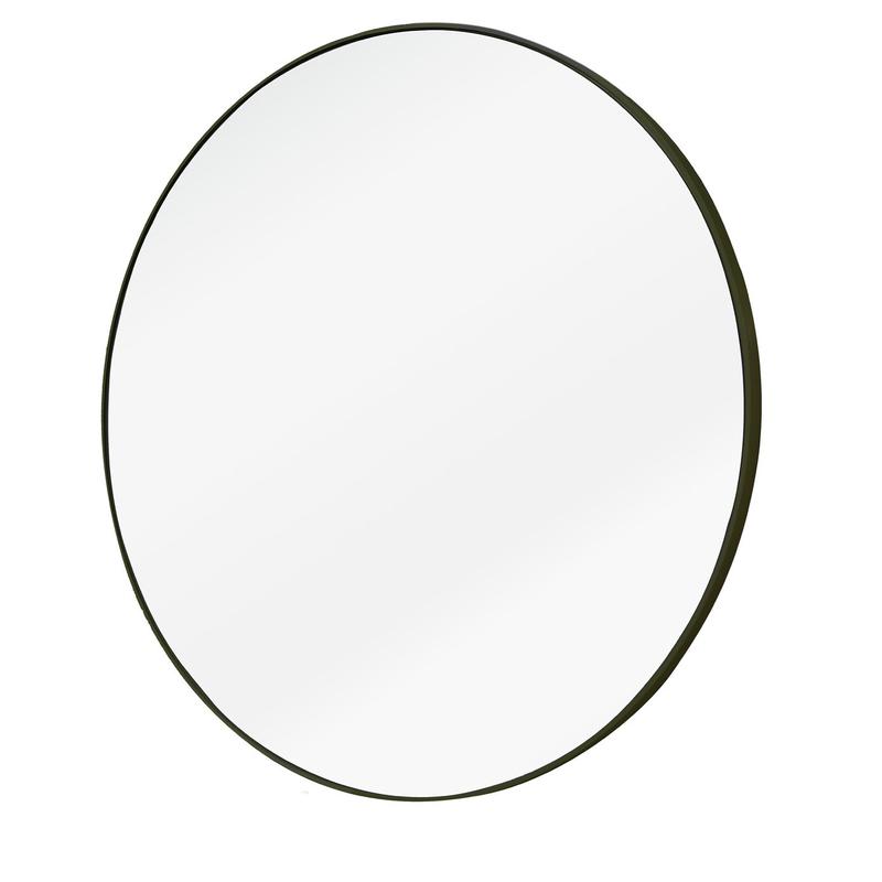 Habitat Patsy Round Wall Mirror Black by Argos