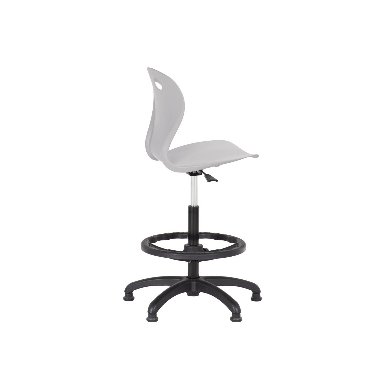 Rosewall Draughtsman Chair, Black Nylon/Signal Grey