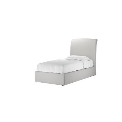 Thea Single Ottoman Bed in Alabaster Brushed Linen Cotton - sofa.com