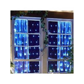160 Net Curtain Led Indoor/Outdoor White Christmas Lights