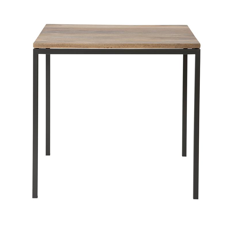 Swoon Docklands Industrial Square Dining Table Grey Mango Wood