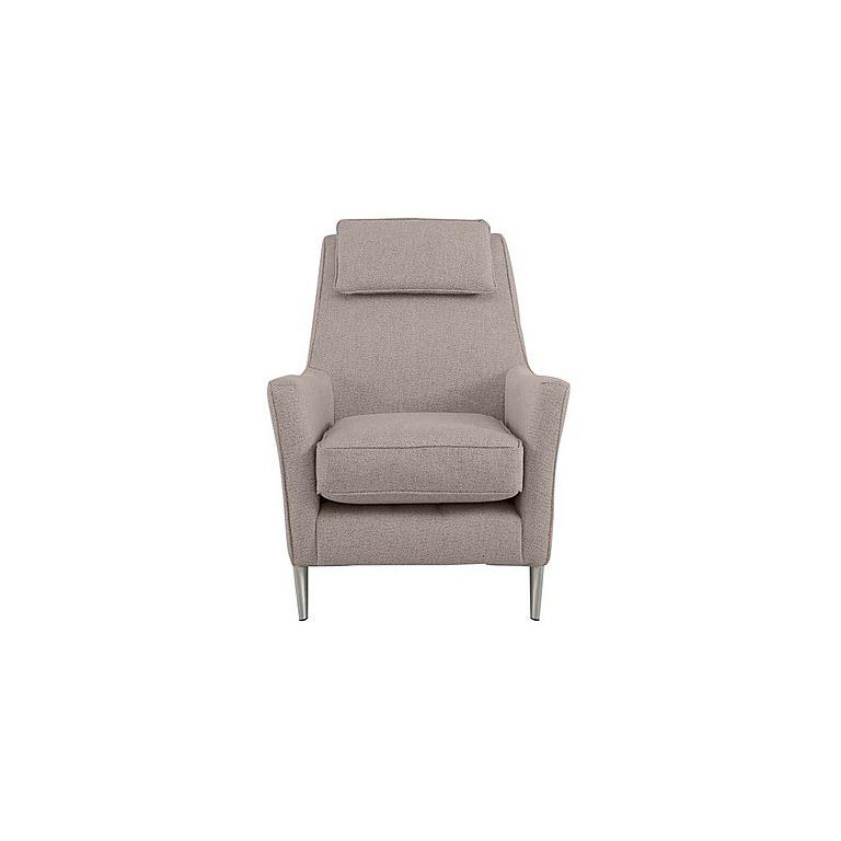 Uniqa Fabric Accent Chair Beige by Furniture Village