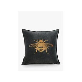 MM Linen Bee Cushion, Grey by John Lewis Partners