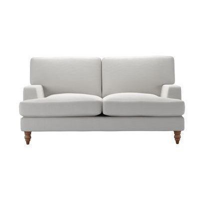 Isla 2 Seat Sofa in Alabaster Brushed Linen Cotton - sofa.com