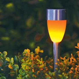 Solar Garden Stake Light Orange LED - 36.5cm by Bright Garden