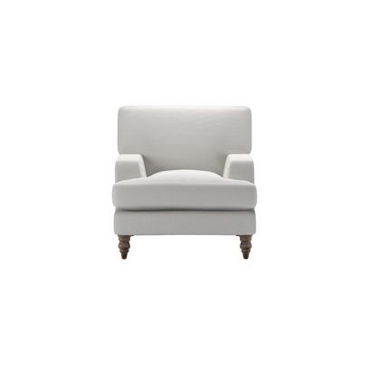 Isla Small Armchair in Alabaster Brushed Linen Cotton - sofa.com