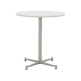 Cortina Round Dining Table - 100-cm - Bianco Miami Quartz