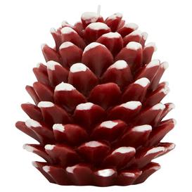 Tesco Christmas Pinecone Pillar Candle Forest Greens