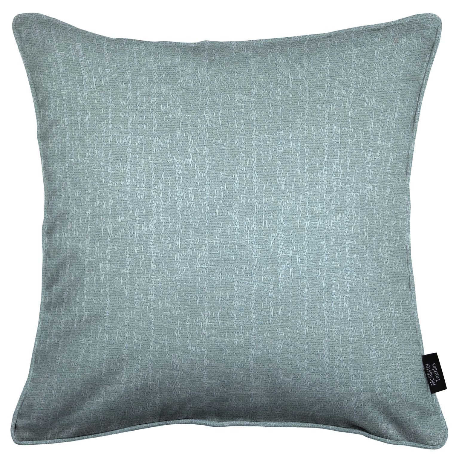 Eternity Duck Egg Chenille Cushions, Cover Only / 60cm x 60cm